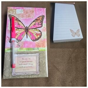 BUTTERFLY Hardcover Notebook/Journal Notepad Stationery